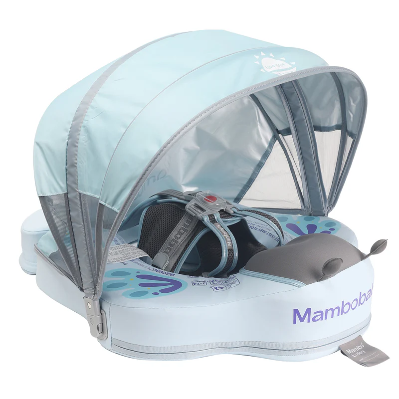 Mambobaby Float Ultra - Butterfly Pebble Blue (3 meses a 3 anos)